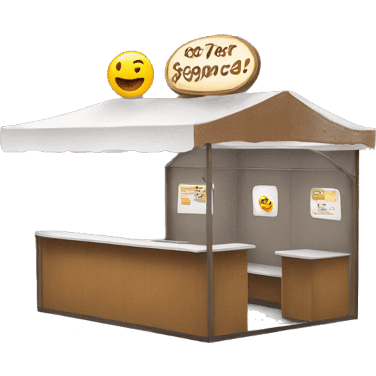 booth for an event emoji