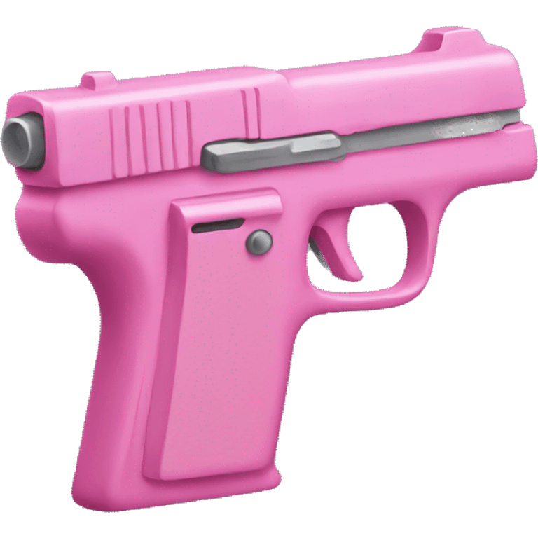 pink gun with a perspective on a slight angle emoji