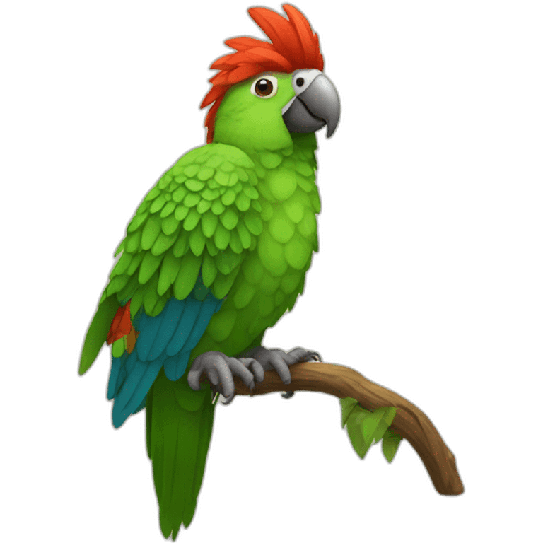 parrot king emoji