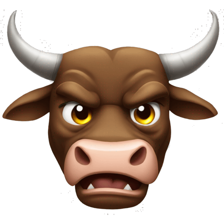 Angry bull  emoji