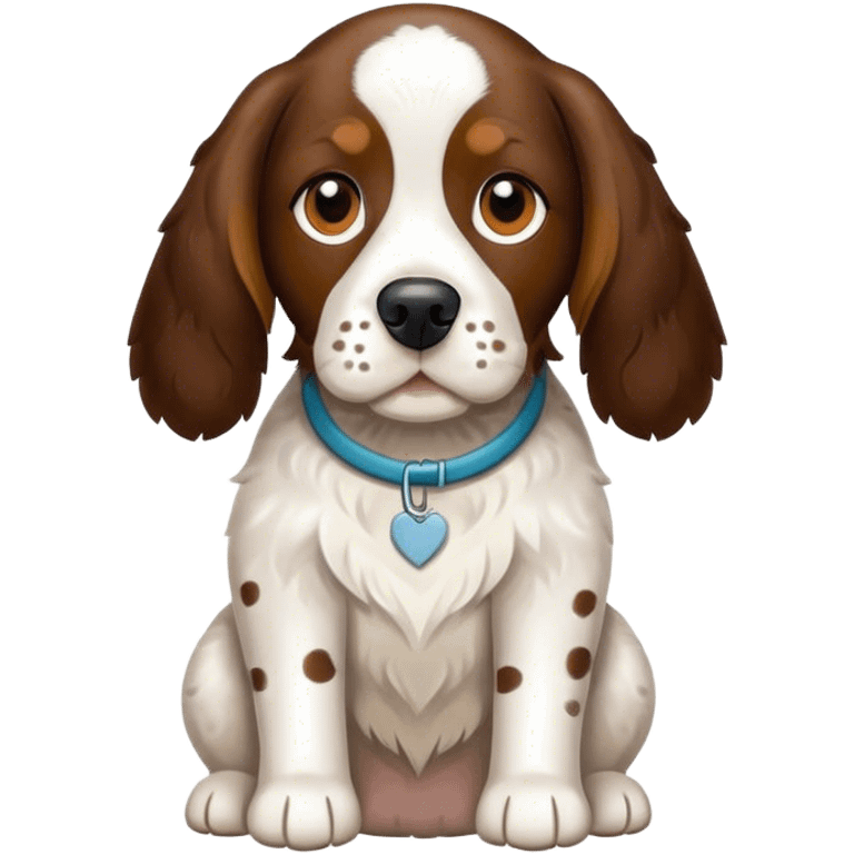 Springer spaniel beagle mix dog emoji