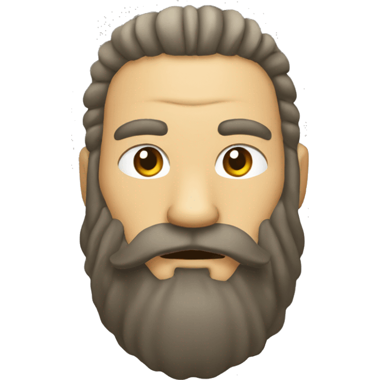 Komodo with beard emoji