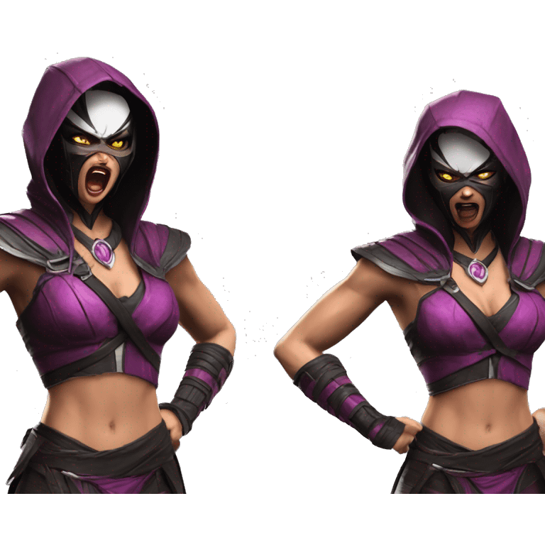 frightened Mileena Mortal Kombat X emoji