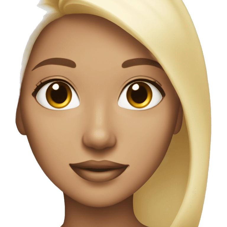 Skin care blonde pretty emoji