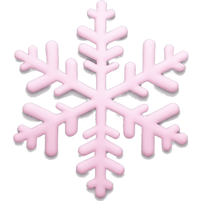 pastel pink snowflake  emoji