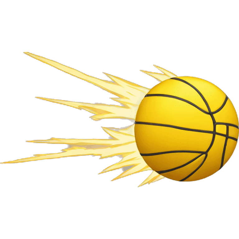 Yellow thunder ball emoji