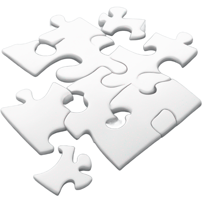 separate white puzzle pieces emoji