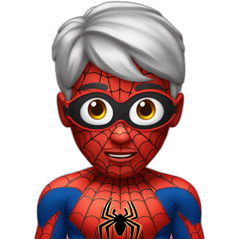 The deaf calling Spiderman  emoji