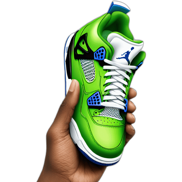 cucumber in air jordan 4 emoji