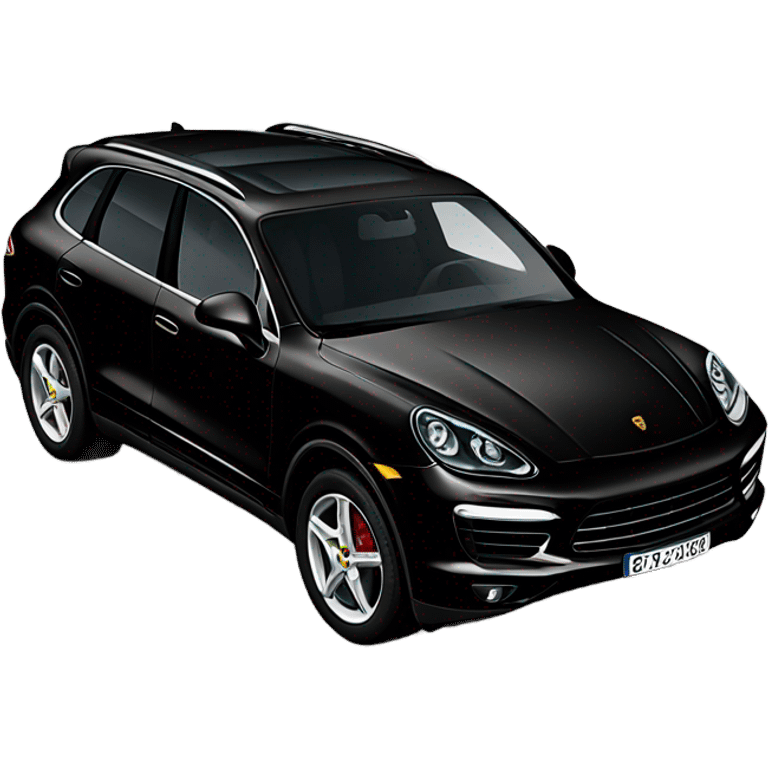 black Porsche Cayenne emoji