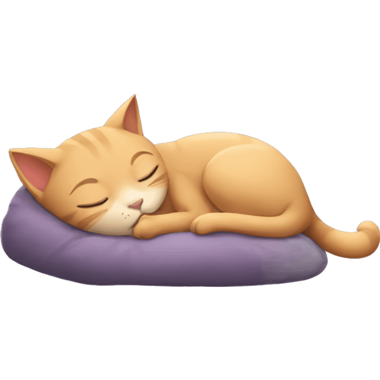 Cat girl sleeping emoji