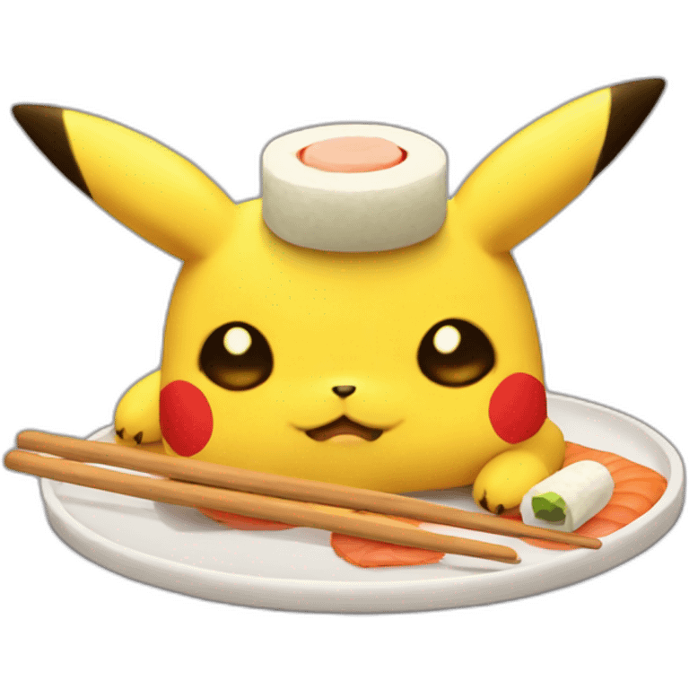 pikachu-sleep-sushi emoji