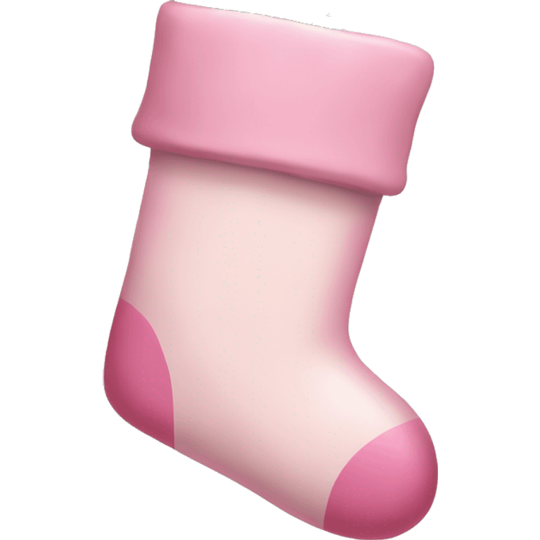  light pink Christmas stocking emoji