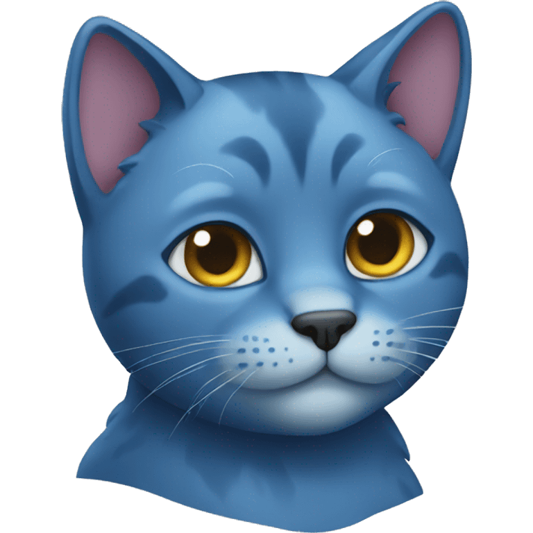 Blue cat emoji