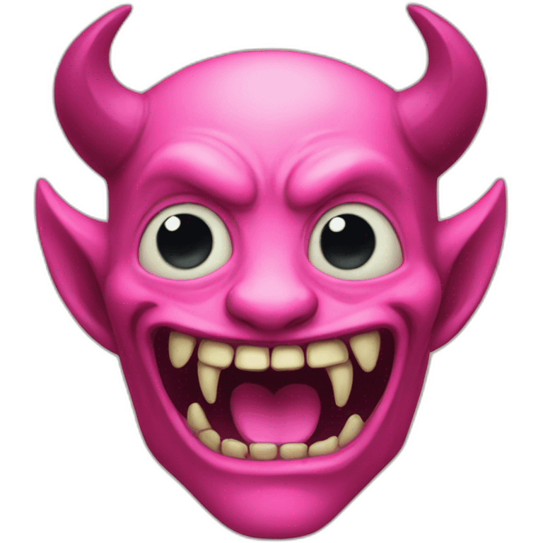 Pink demon emoji