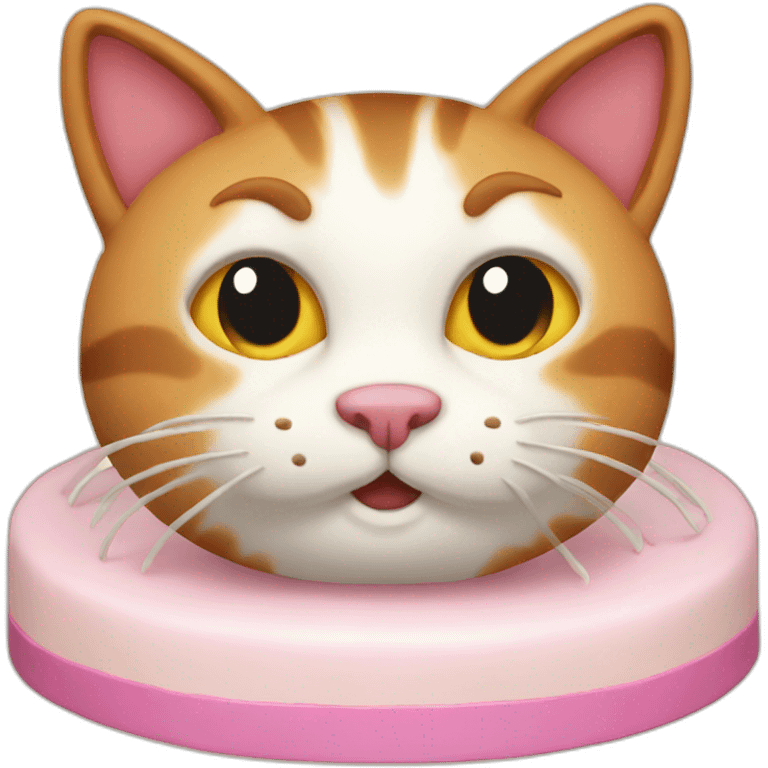 Cat cake emoji