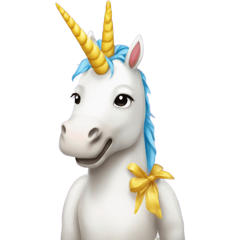 Unicorn in a corn costume  emoji