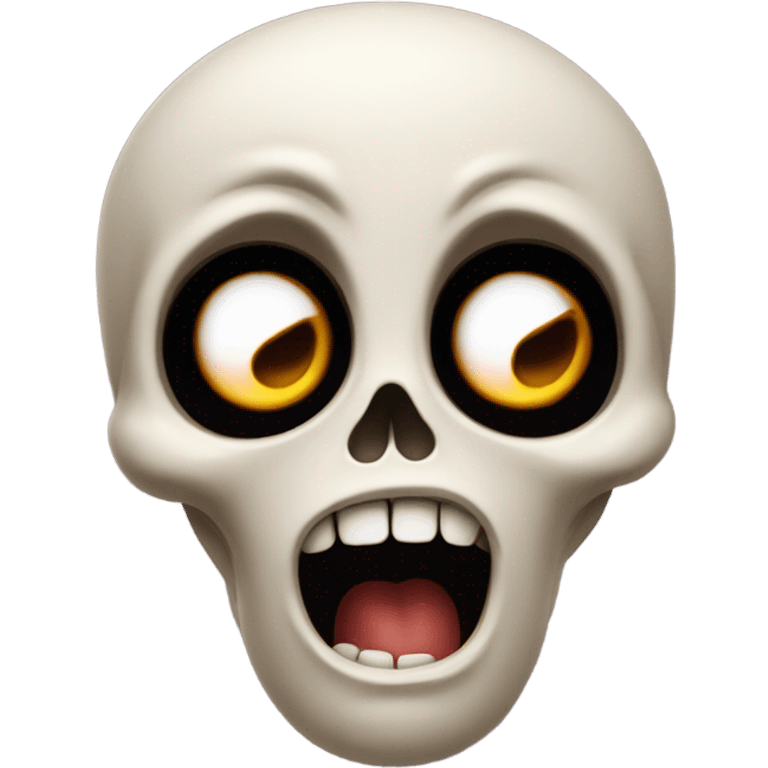 Skull emoji surprised  emoji