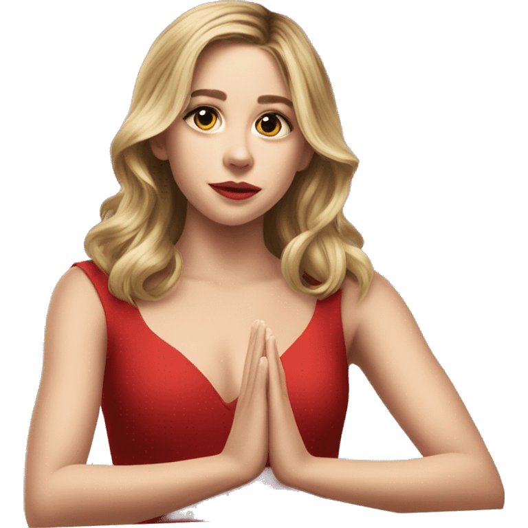 Sydney Sweeney in red dress applauding boring.... emoji