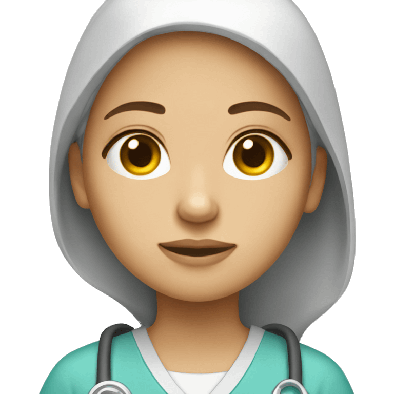 tired young woman sonographer emoji