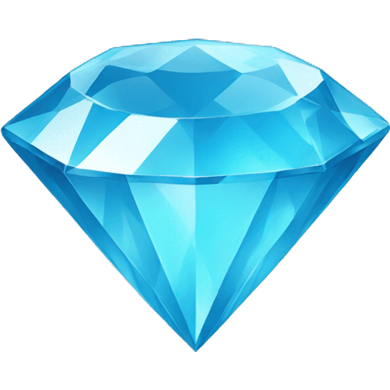 Sky blue diamond emoji