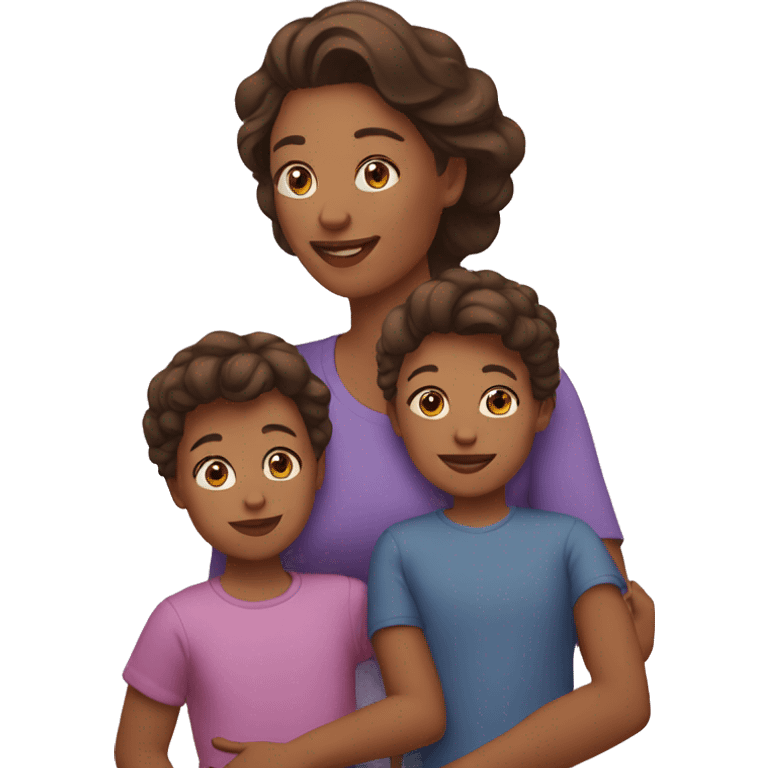 mother with children  emoji