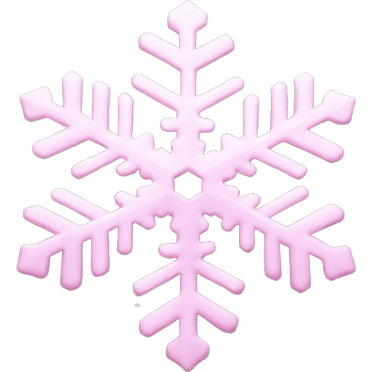 pastel pink snowflake  emoji