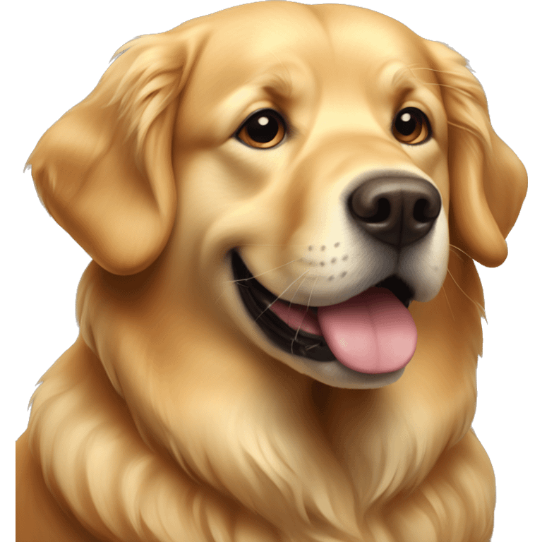 fat golden retriever  emoji