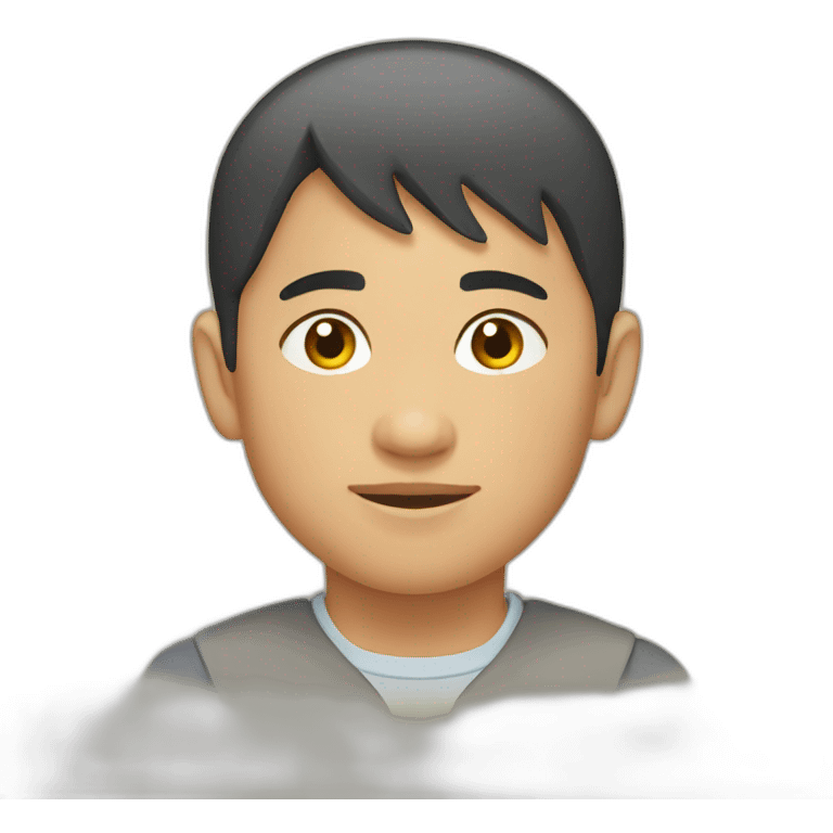 Kyrgyz boy in kalpak emoji