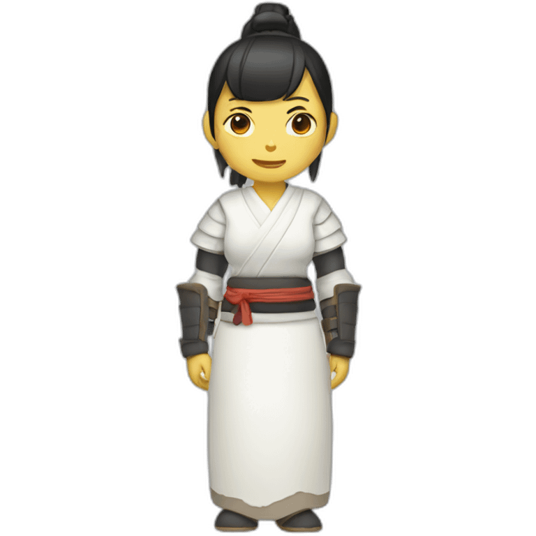 milk samurai woman emoji