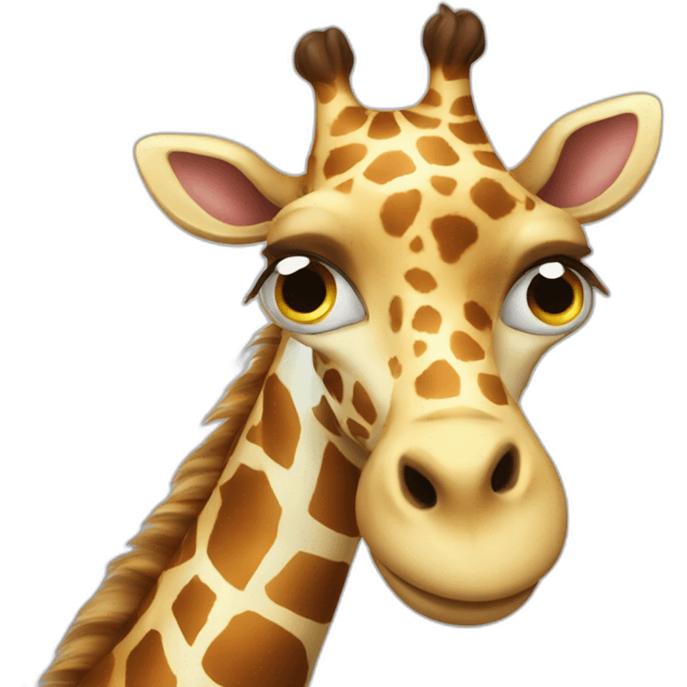 Happy giraffe emoji