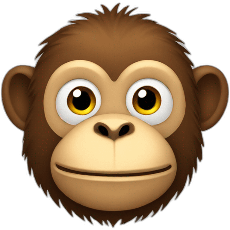 Fat monkey emoji