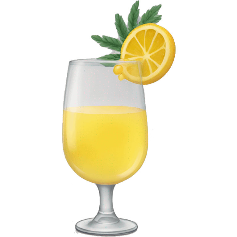 Sad mimosa drink emoji