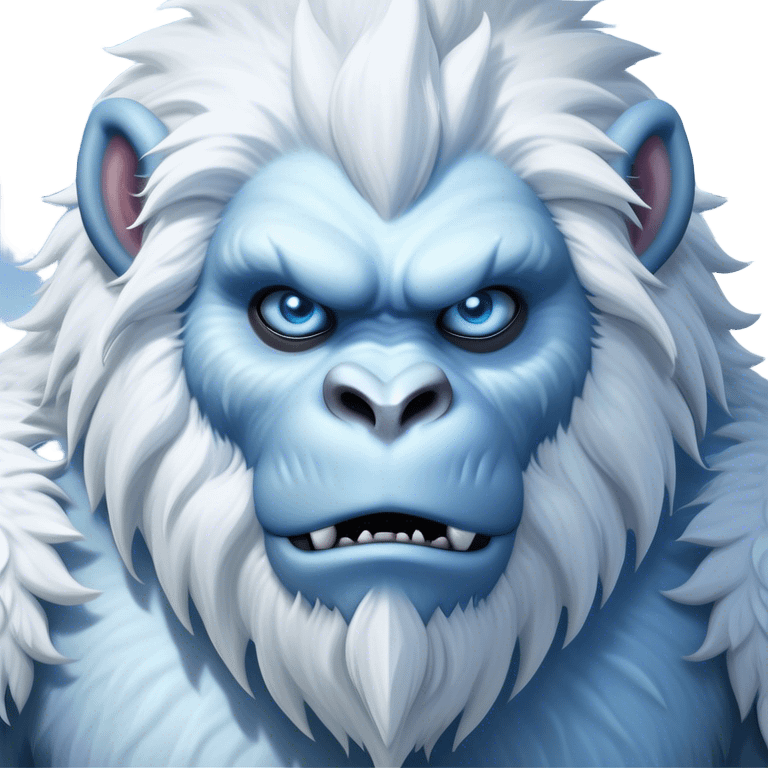 Cinematic Realistic WoW Yeti Portrait, head tilted epicly and inquisitively, showcasing a primal blend of raw might and mystical allure. His thick, shaggy fur in icy whites and pale blues and piercing ice-blue eyes are rendered in meticulous detail under dynamic, frosty lighting, high shine, epic and awe-inspiring, embodying the mystique of the frozen wilderness. emoji