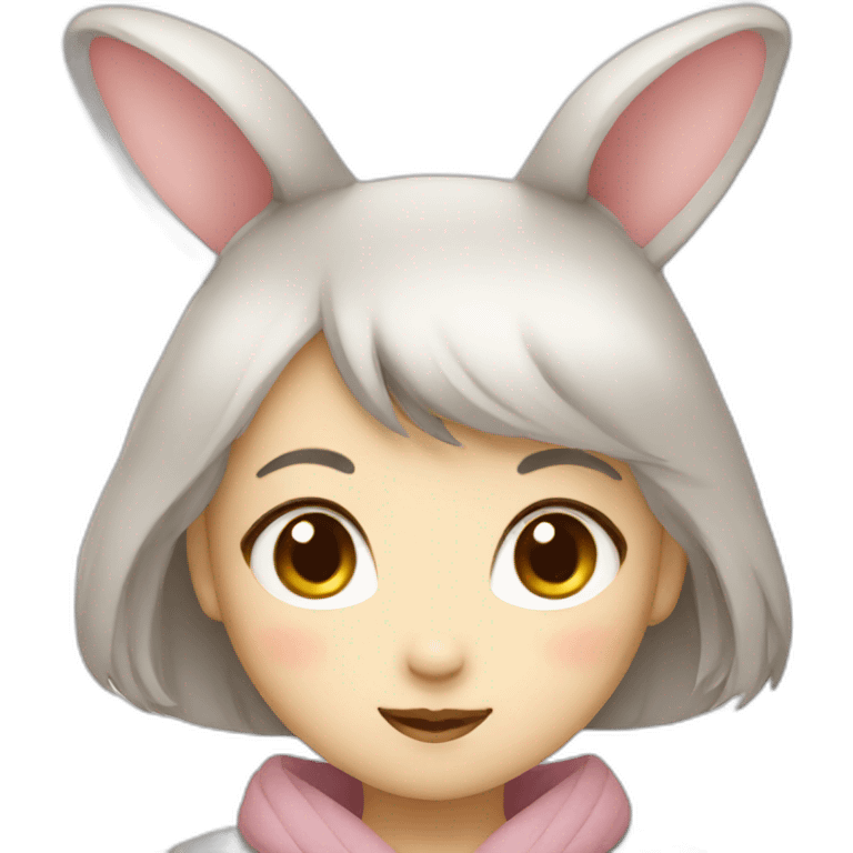 japanese girl rabbit emoji