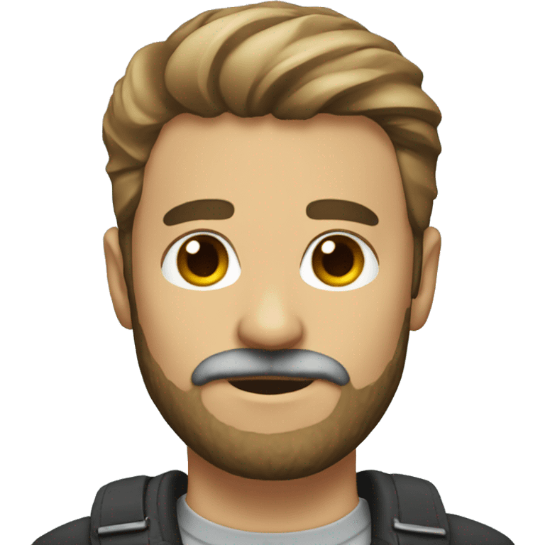 Remove beard and mustache emoji