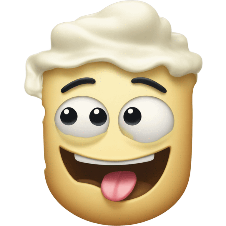 Emoji puking mayonnaise emoji