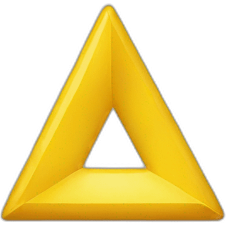 yellow triangle emoji