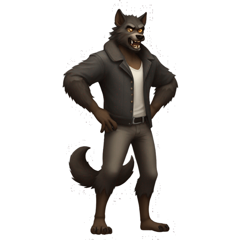 Werewolf Full Body emoji