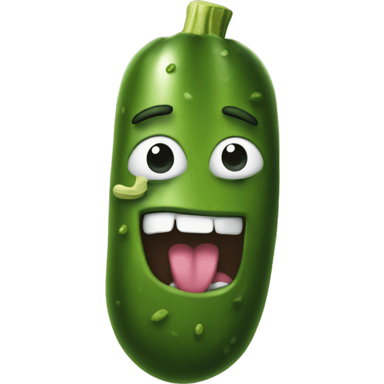 Pickle with a bite  emoji