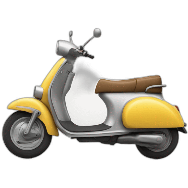 Grand grec tres mince sur un scooter emoji