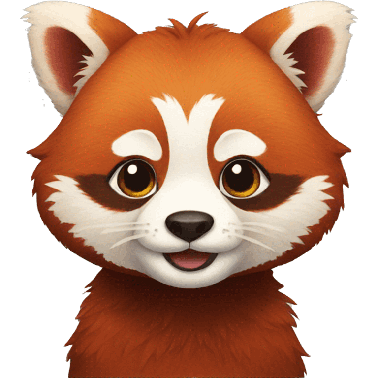 Bearded red panda emoji