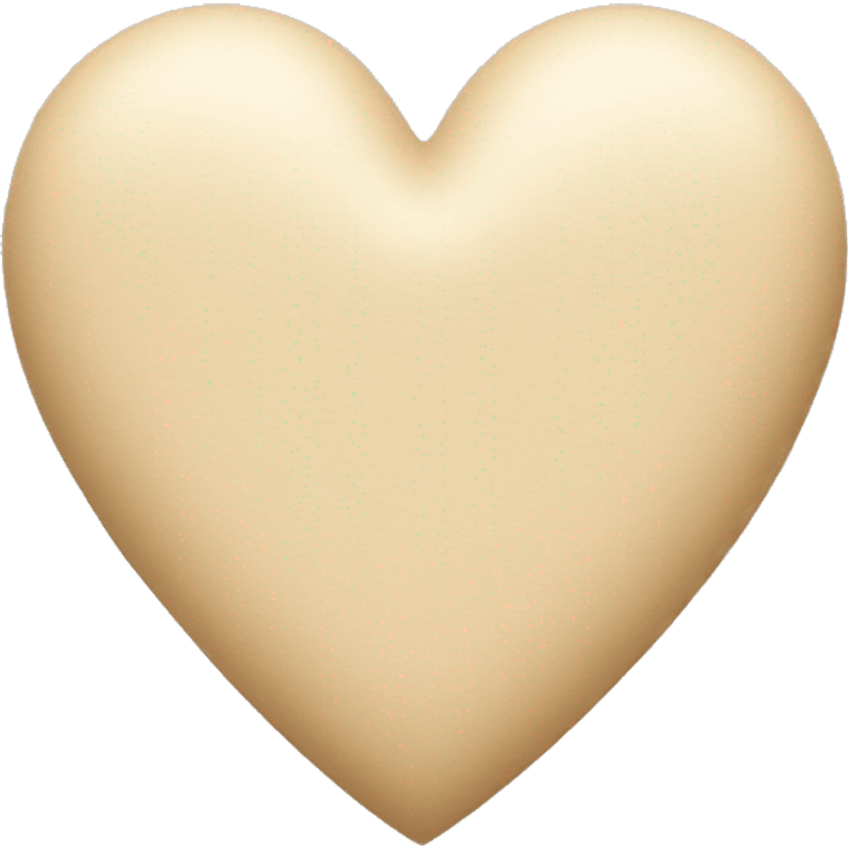 Beige heart emoji