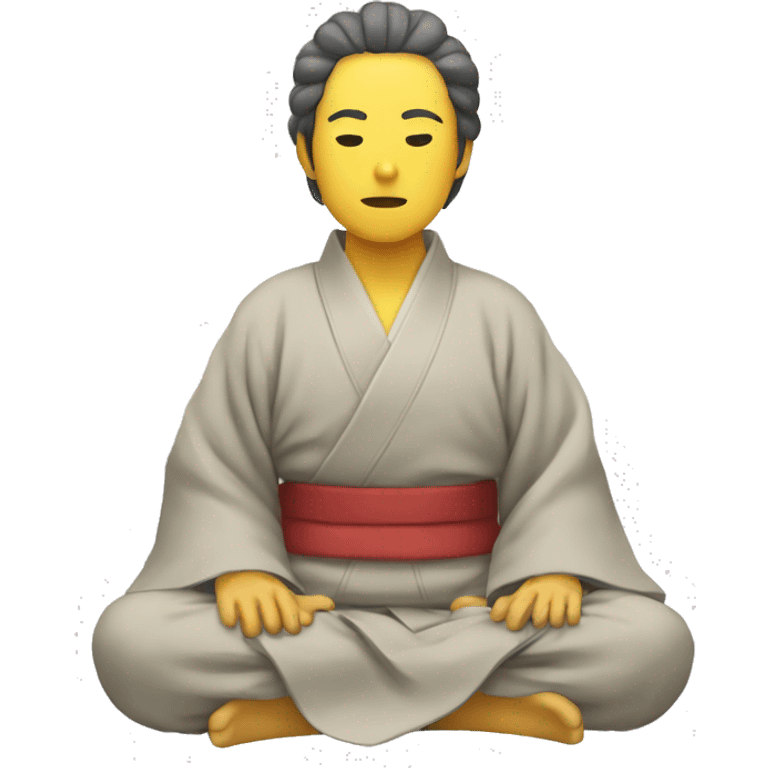 A person sitting japanese seiza emoji