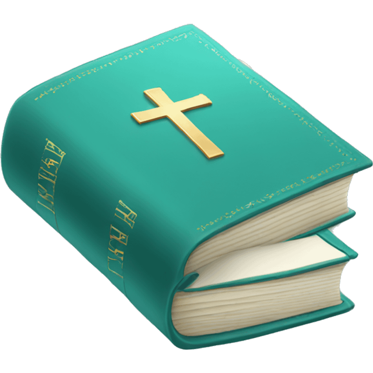 light teal bible emoji