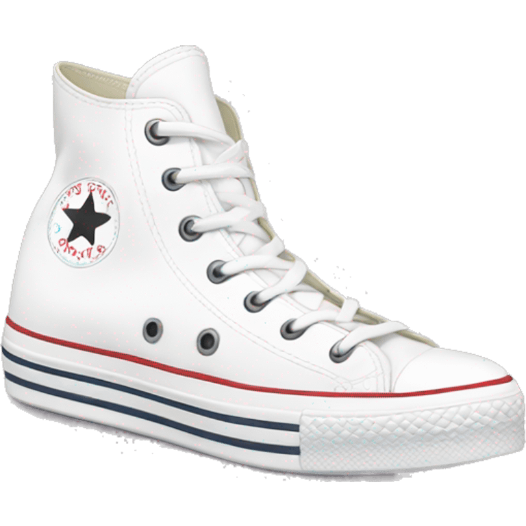 white platform high top converse emoji