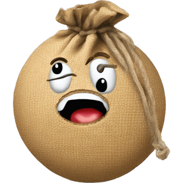 Ball with sack emoji