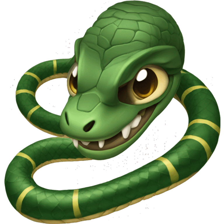 Serpiente con casco emoji