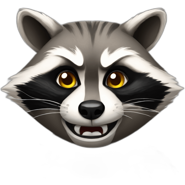 angry raccoon emoji