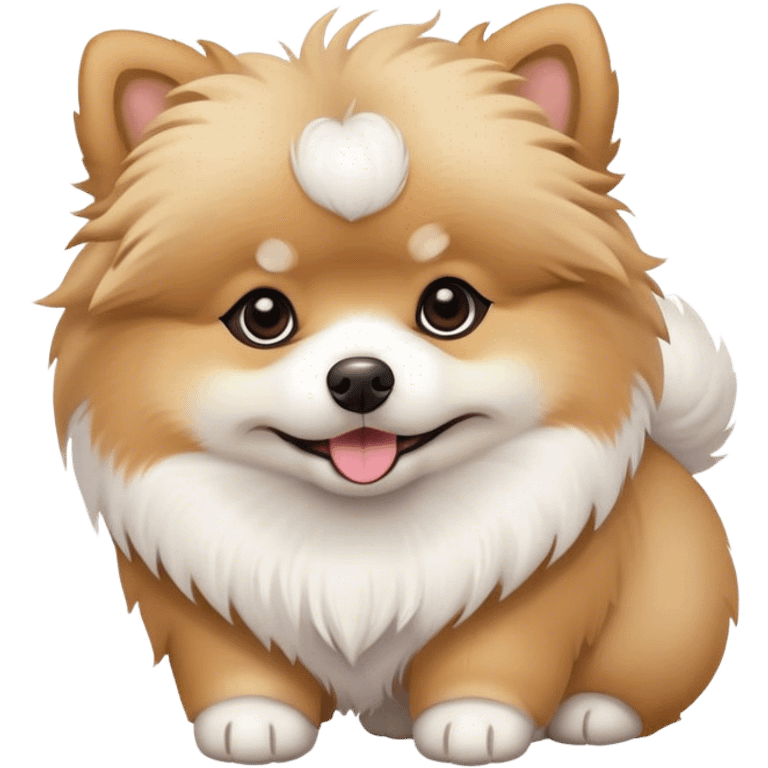 Pomeranian Bichon mix  emoji